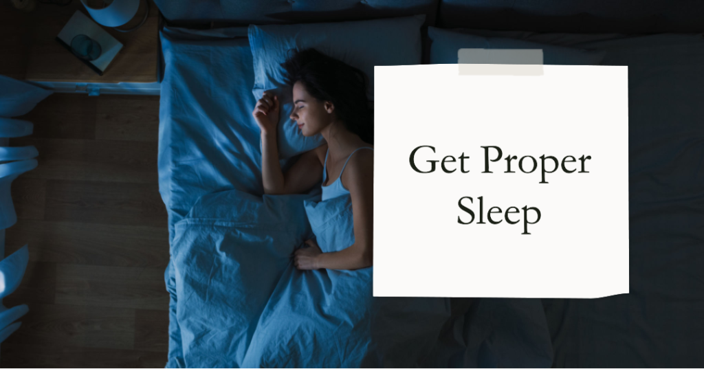 Get proper sleep before and after pregnancy.